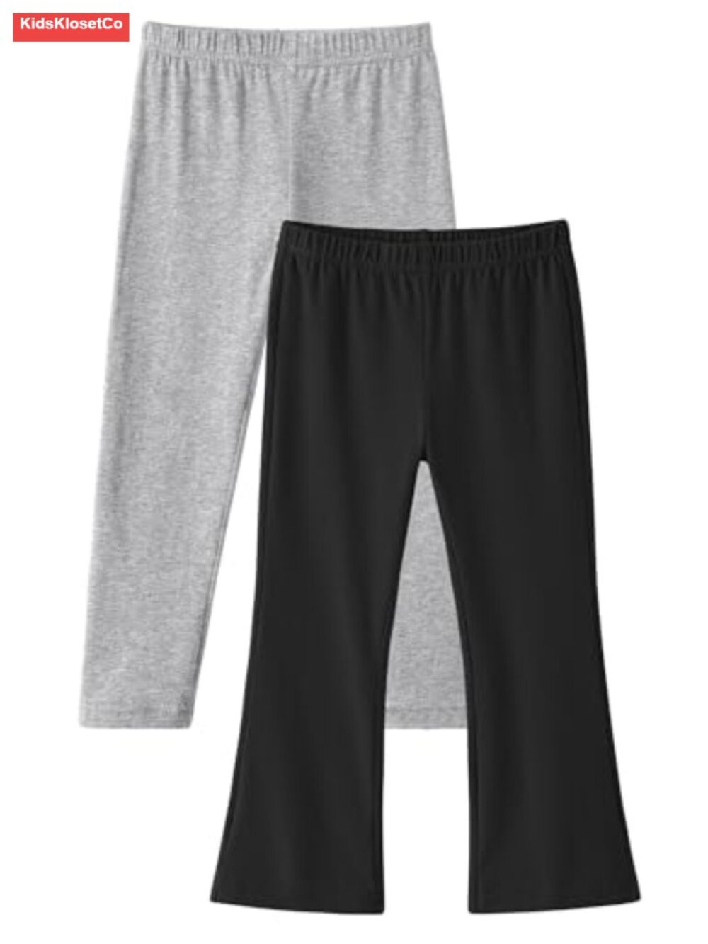 2-Pack Toddler Girls Flare Pants Cotton Leggings 18M-5T